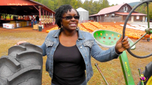 Miss Tracey picks out the perfect pumpkin for Halloween!